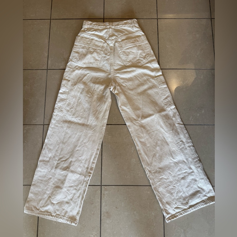 Frame High Rise Baggy Cargo Jeans - Picture 4 of 5